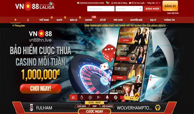 Trải Nghiệm Đỉnh Cao Cùng Https Vn88.Free Sân Chơi Thể Thao & Cá Cược Tin Cậy Hàng Đầu Việt Nam